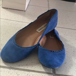 Steve Madden Blue suede round toe flats